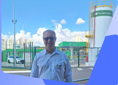 Wellington Medeiros Representante do Sintec-DF visita planta de Hidrogênio Verde da Neoenergia em Taguatinga